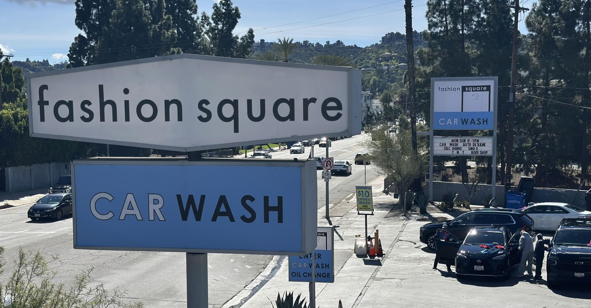 Fashion Square Car Wash and Oil Change exterior in Sherman Oaks